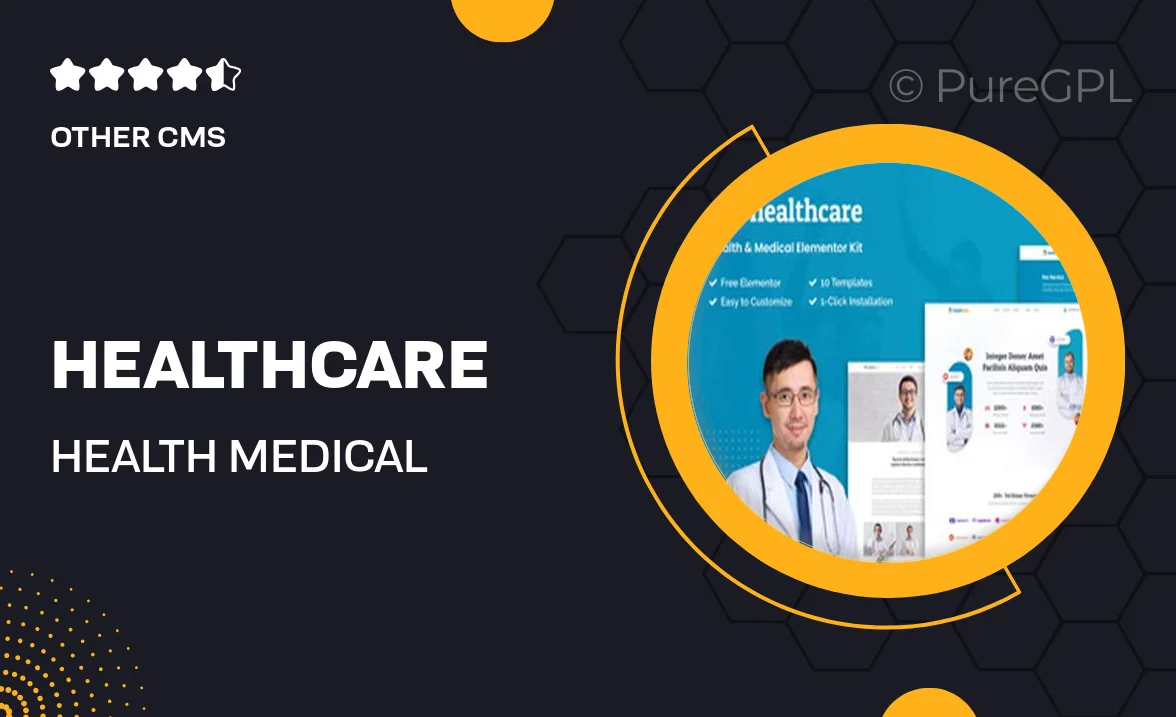 Healthcare – Health & Medical Elementor Template Kit