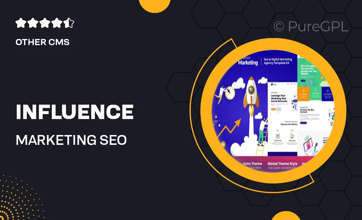 Influence Marketing – SEO & Digital Agency Elementor Template Kit