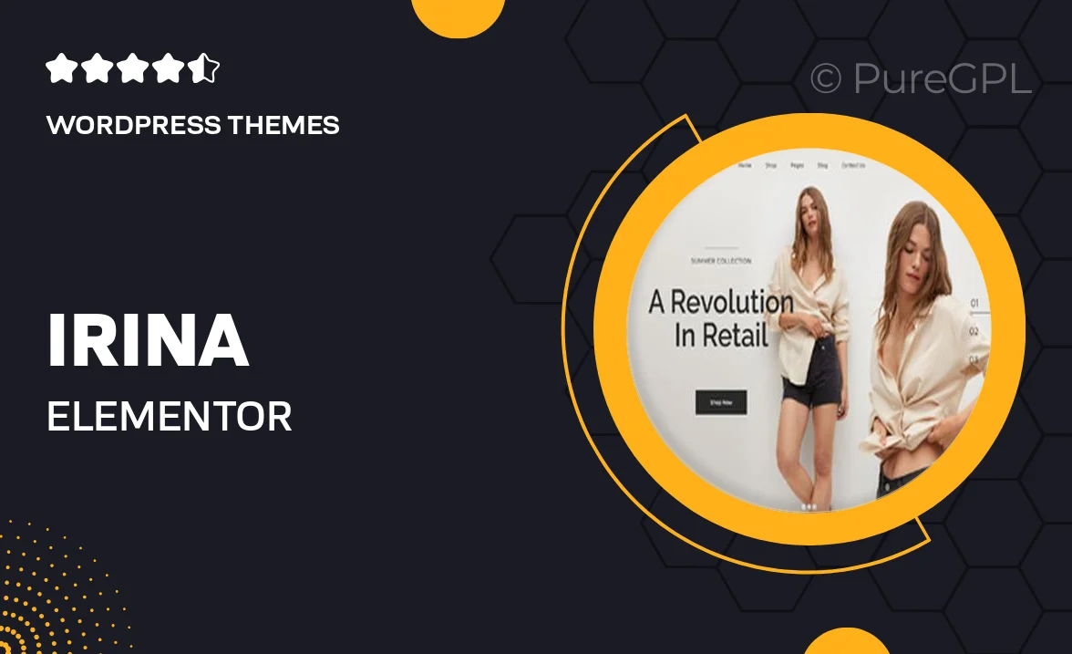 IRINA – Elementor WooCommerce Theme