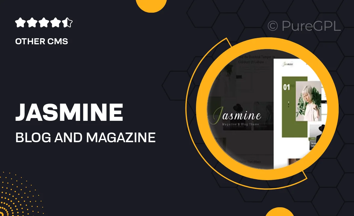 Jasmine – Blog and Magazine Ghost Theme