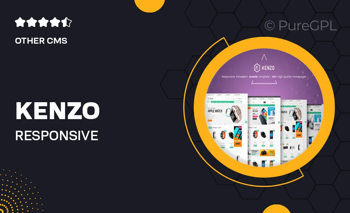 Kenzo – Responsive VirtueMart Joomla Template