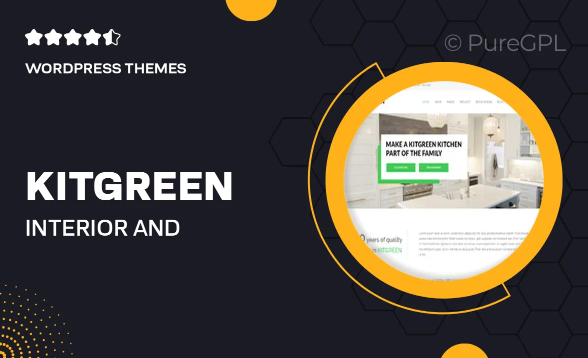 KitGreen – Interior and Kitchen Design WordPress Theme