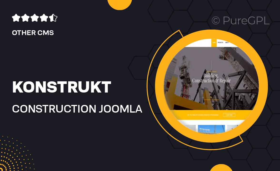 Konstrukt – Construction Joomla Template