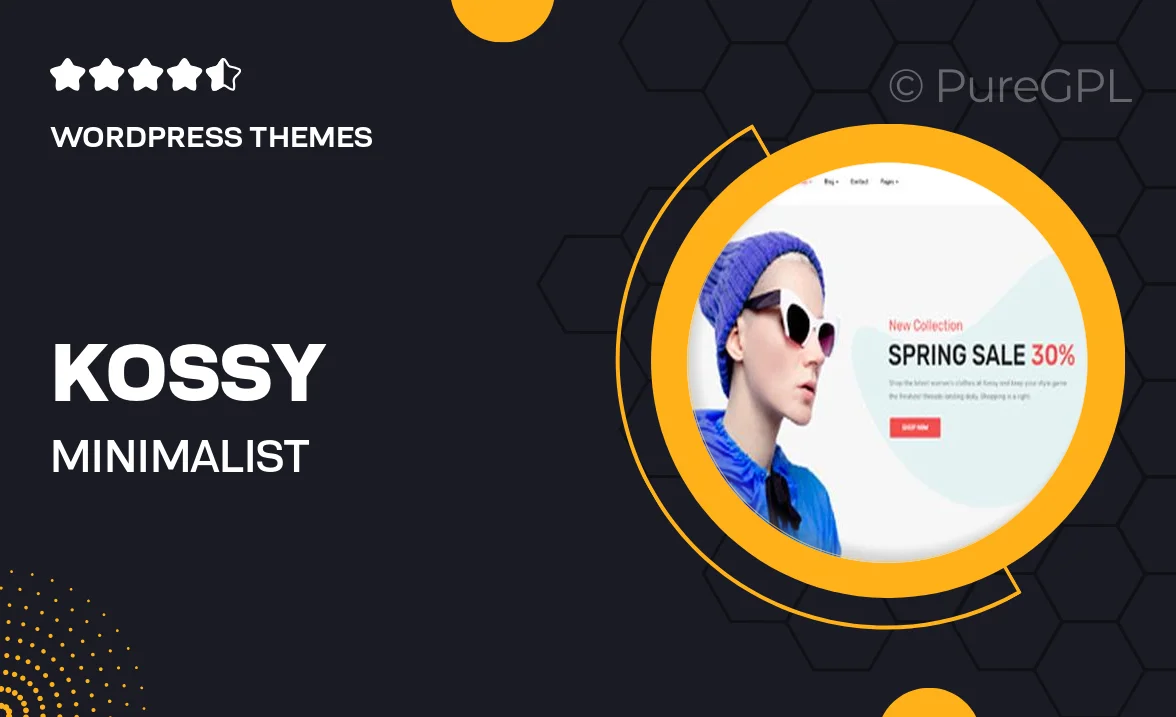 Kossy – Minimalist eCommerce WordPress Theme