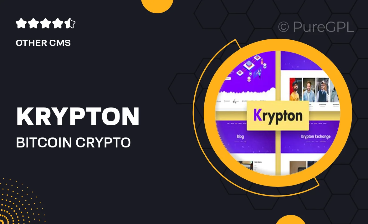 Krypton – Bitcoin Crypto Currency Joomla Template