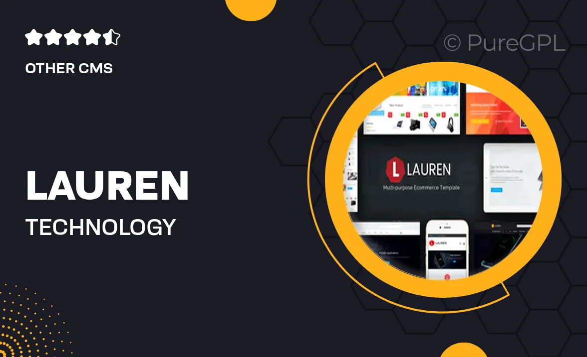 Lauren – Technology Responsive Magento Theme