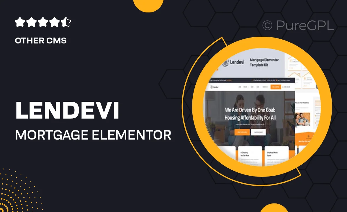 Lendevi – Mortgage Elementor Template Kit