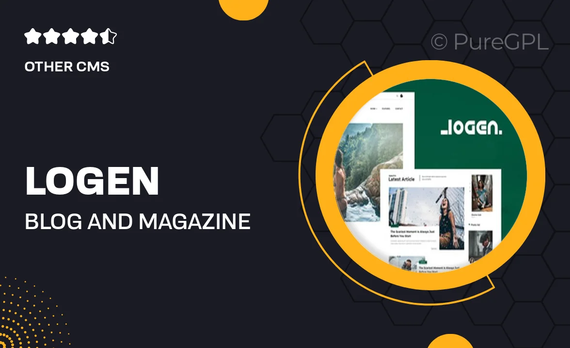 Logen – Blog and Magazine Ghost Theme