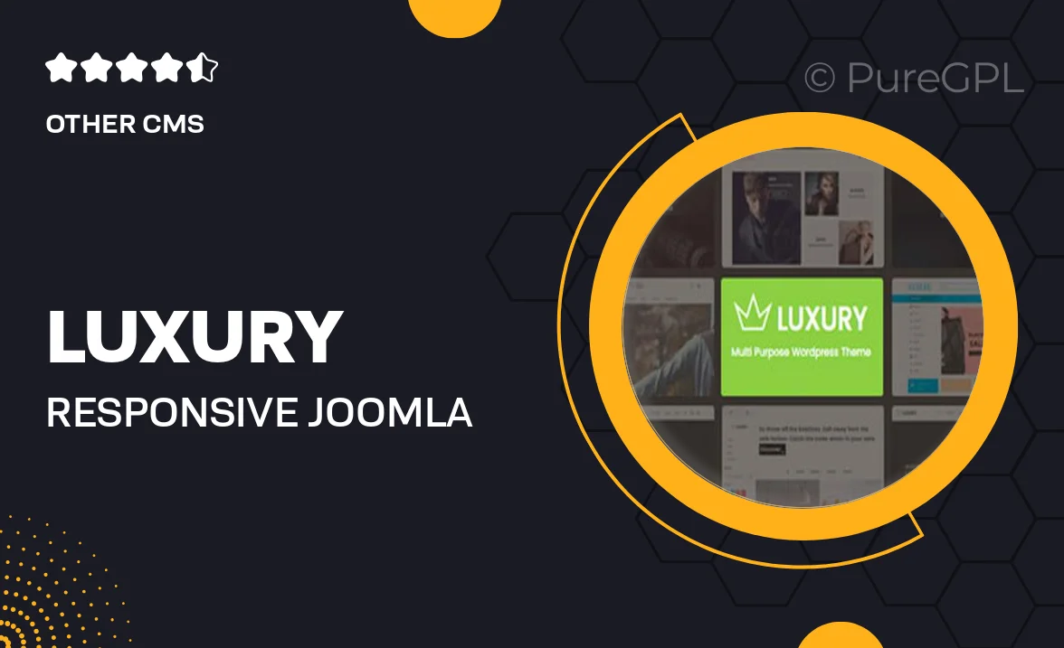 Luxury – Responsive Joomla Theme