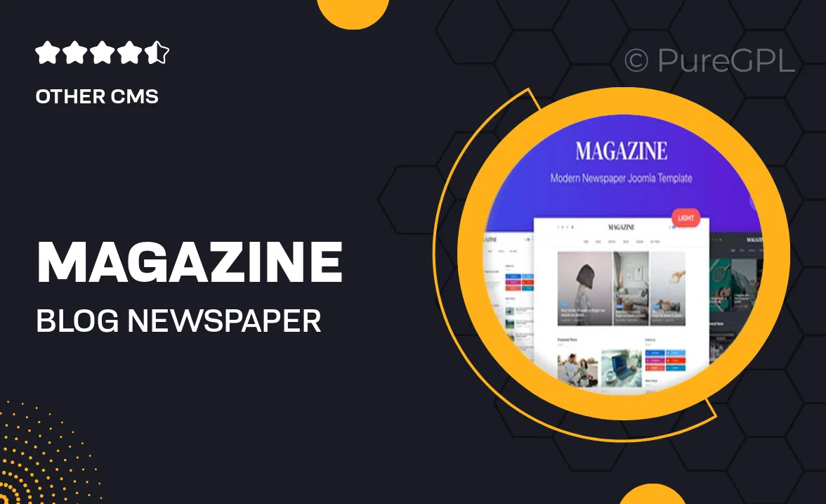 Magazine – Blog, Newspaper Joomla 4 Template