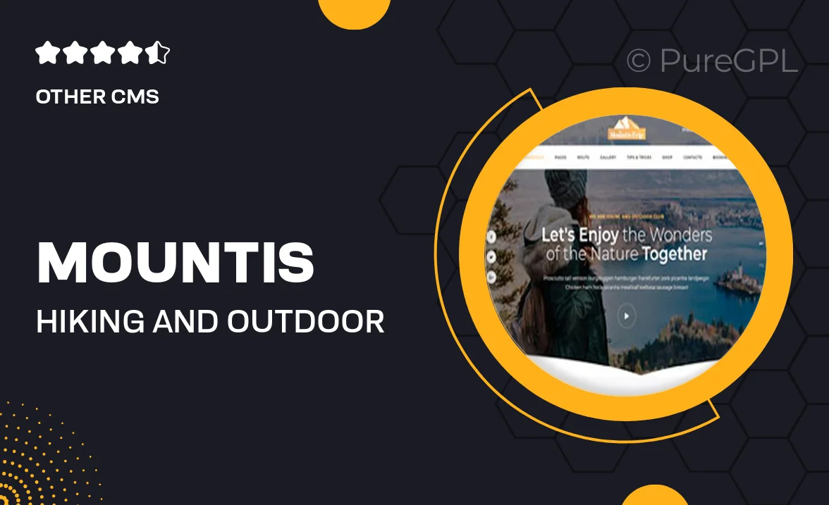 Mountis – Hiking And Outdoor Club Joomla Template