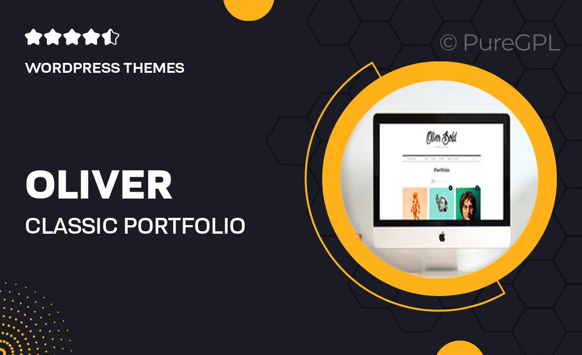 Oliver – Classic Portfolio WordPress Theme