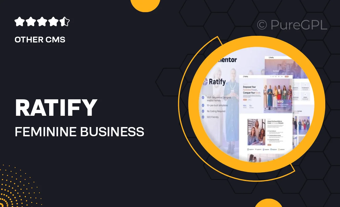 Ratify – Feminine Business Coaching Elementor Template Kit