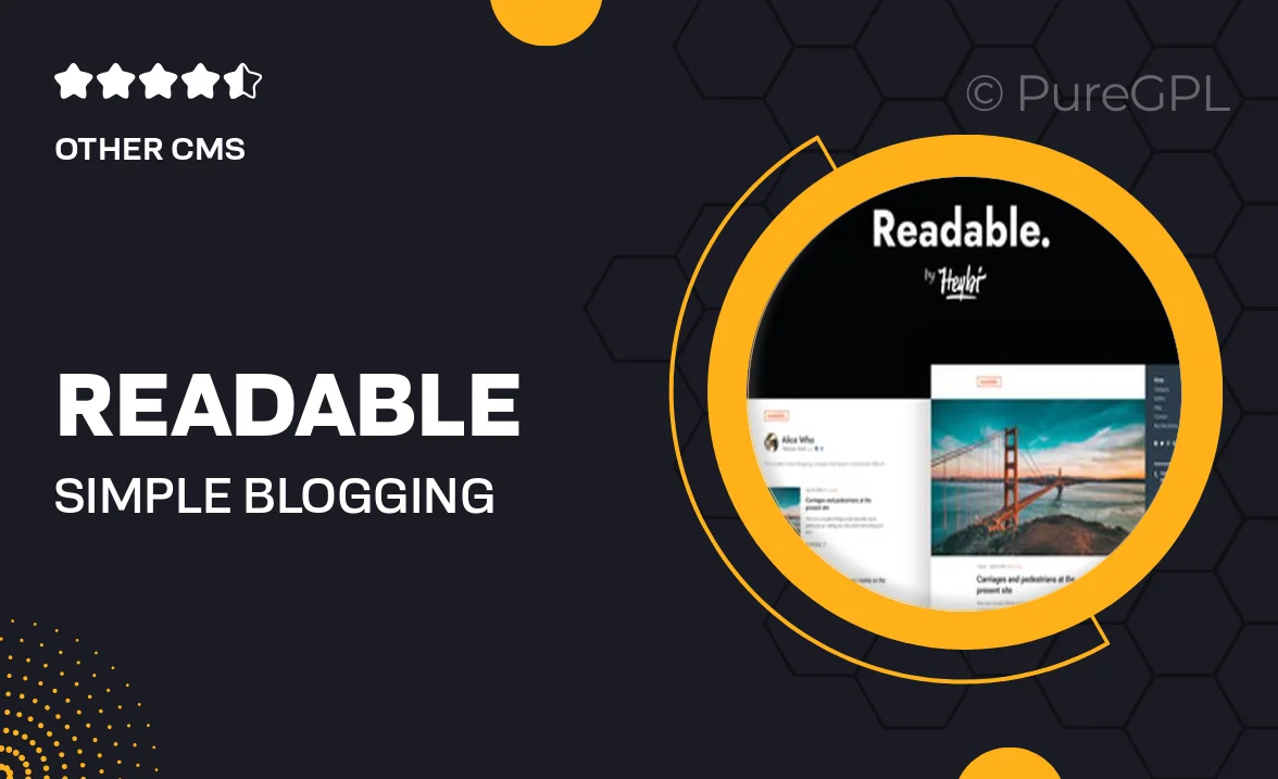 Readable Simple Blogging Theme for Ghost