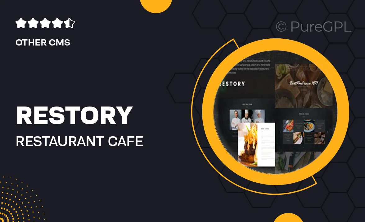 Restory – Restaurant & Cafe Joomla Template