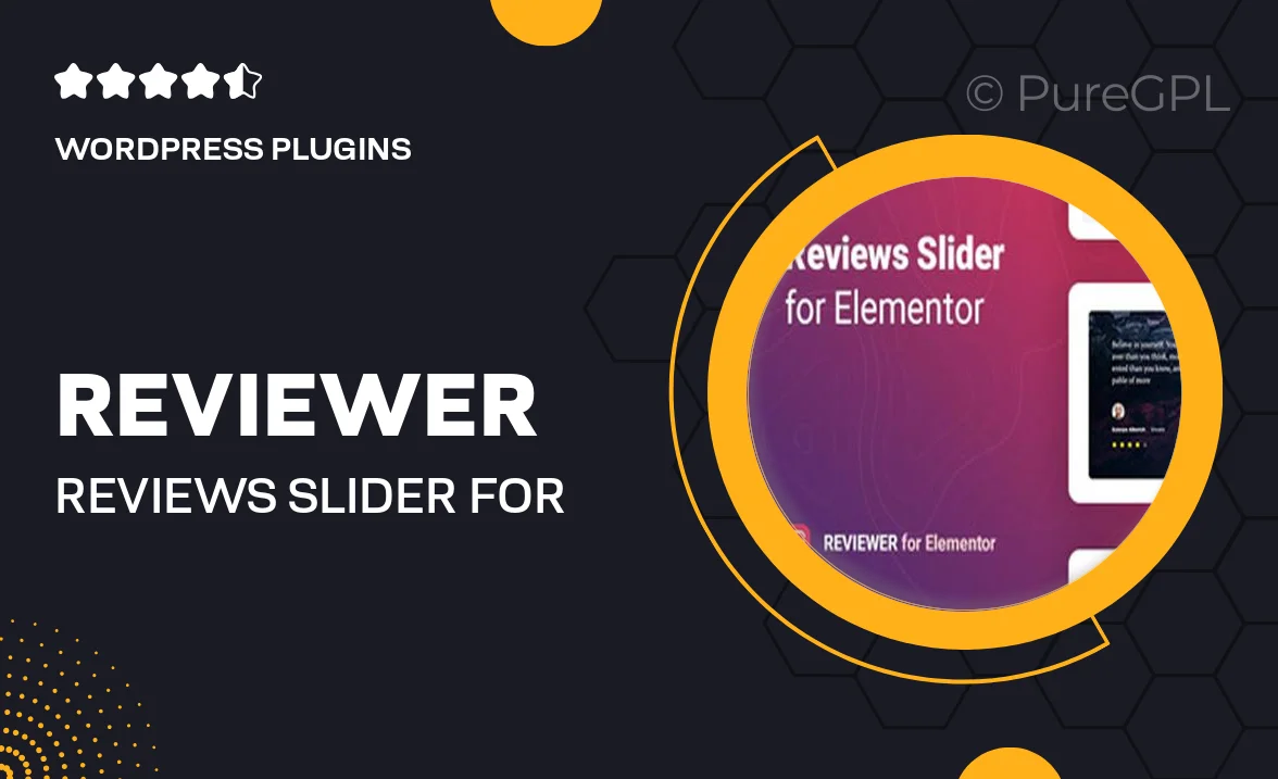 Reviewer – Reviews Slider for Elementor