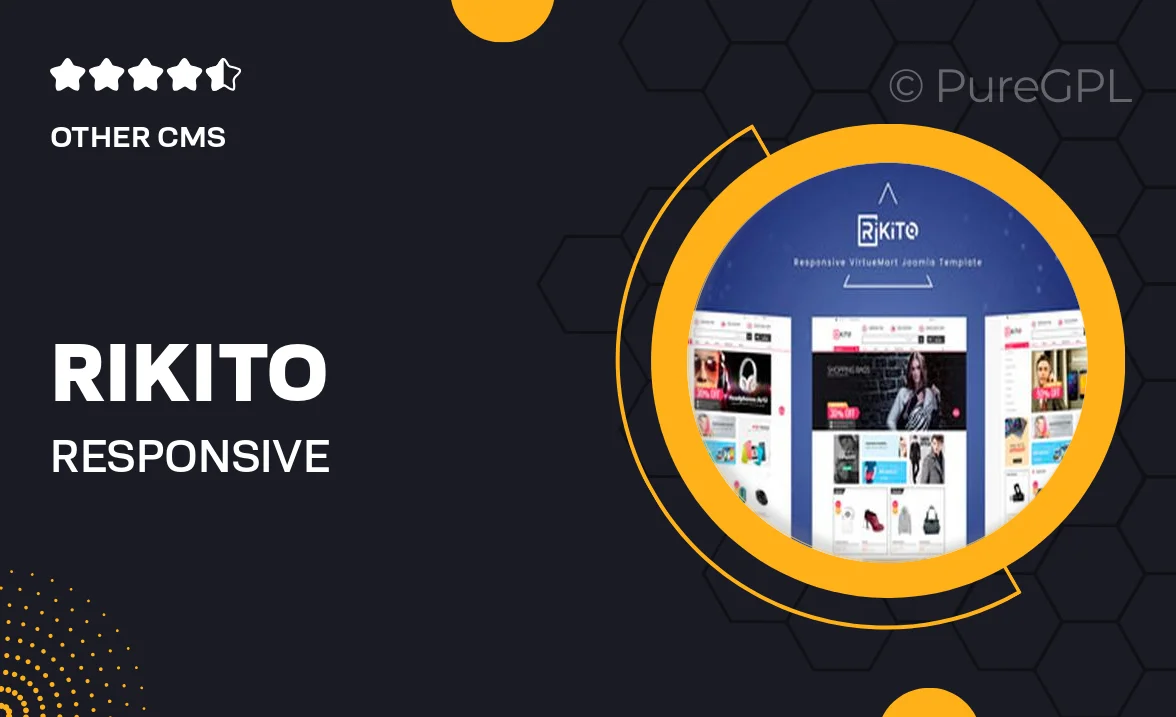 Rikito – Responsive VirtueMart Joomla Template