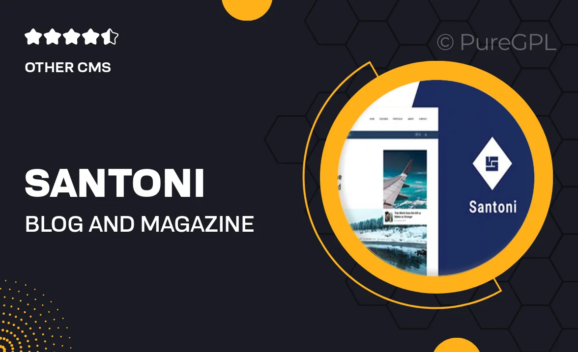 Santoni – Blog and Magazine Ghost Theme