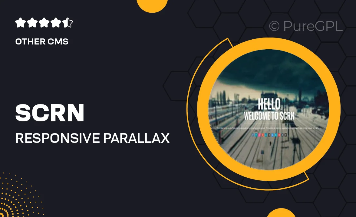 SCRN – Responsive Parallax Joomla Template