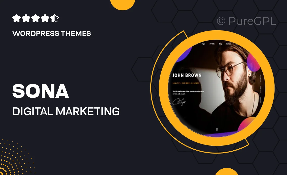 Sona – Digital Marketing Agency WordPress