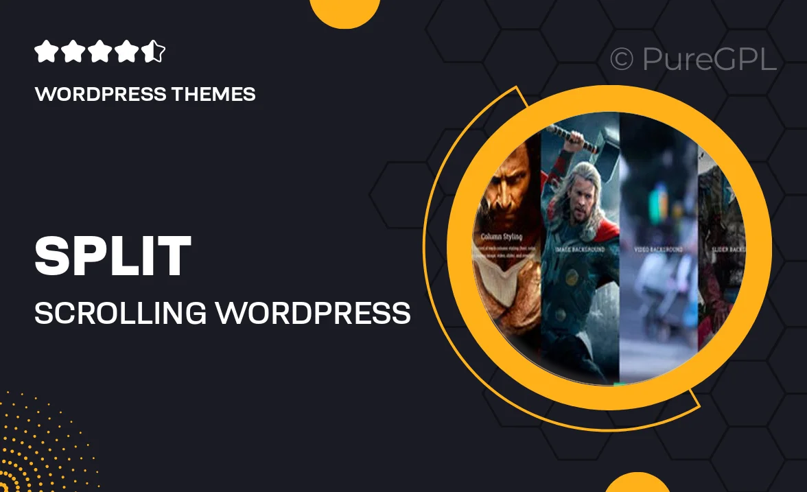 Split – Scrolling WordPress Theme for Agencies & Portfolios