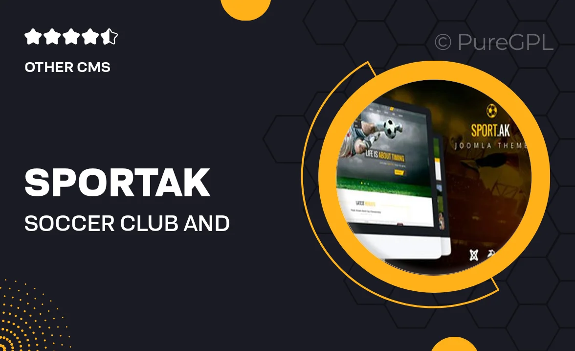 Sport.AK – Soccer Club And Sport Joomla Template