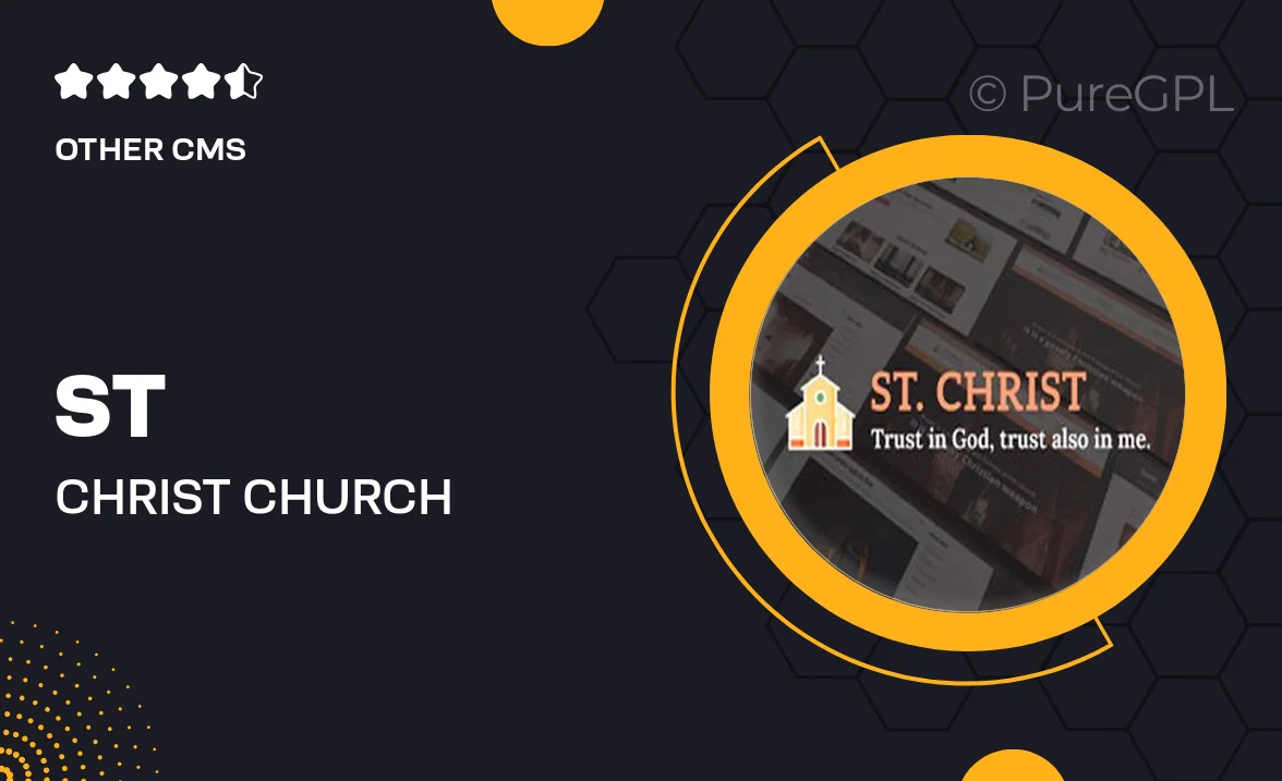 St. Christ – Church & Charity Joomla Template