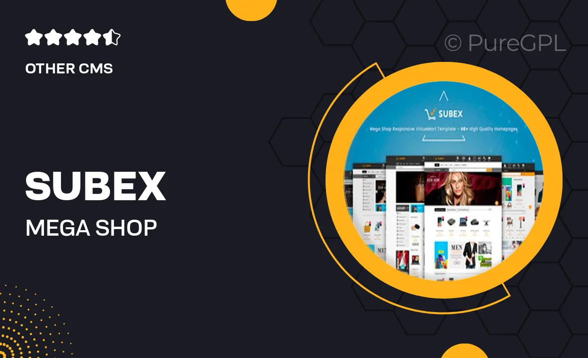 Subex – Mega Shop Responsive VirtueMart Joomla Template