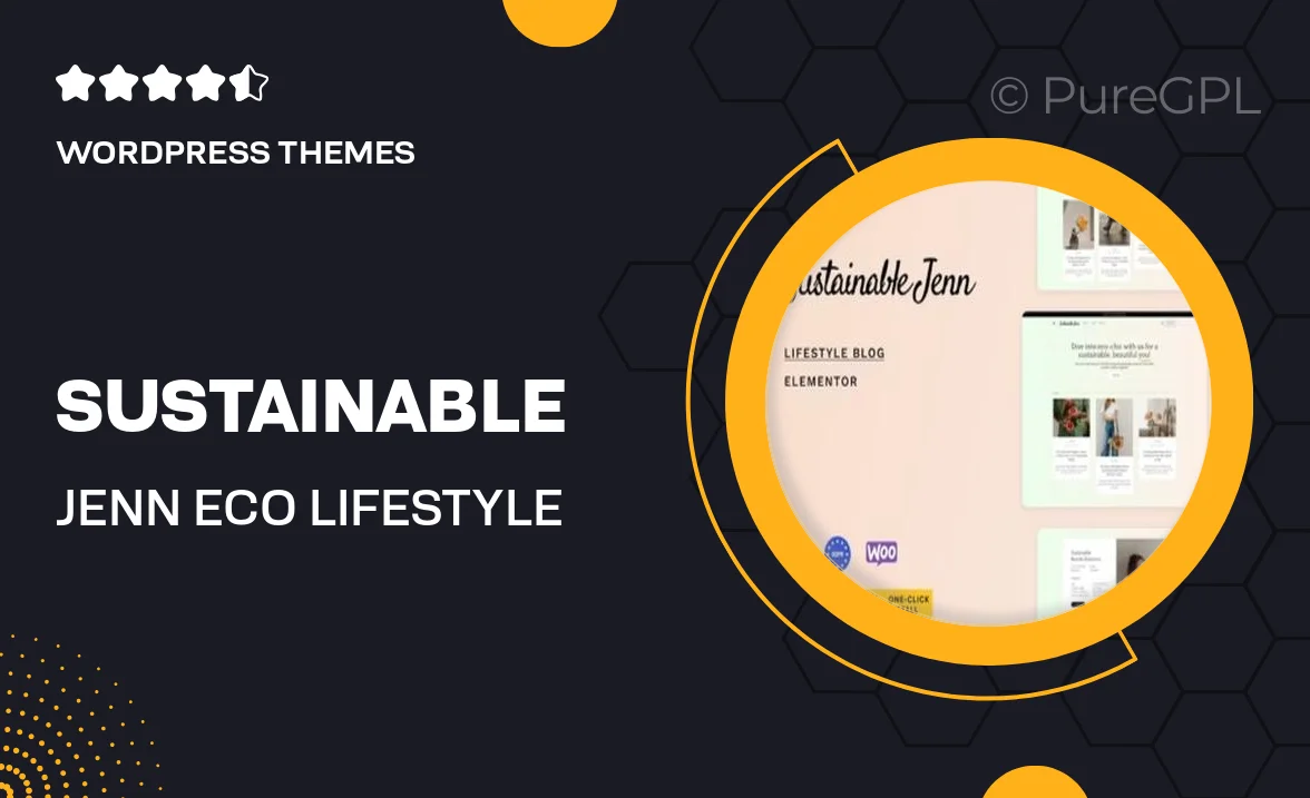 Sustainable Jenn – Eco Lifestyle Blog WordPress Theme