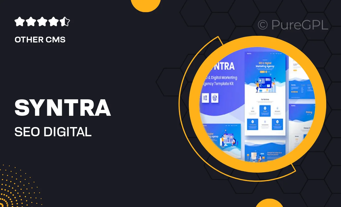 SYNTRA – SEO & Digital Marketing Agency Template Kit