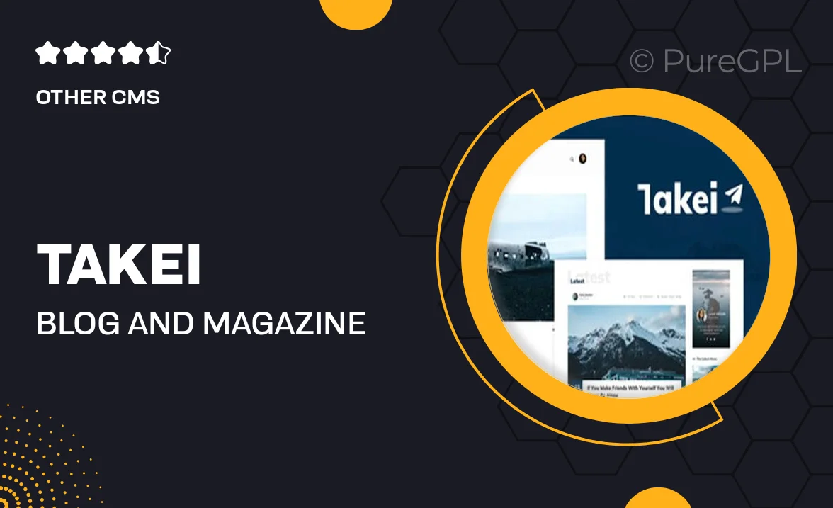 Takei – Blog and Magazine Joomla Theme