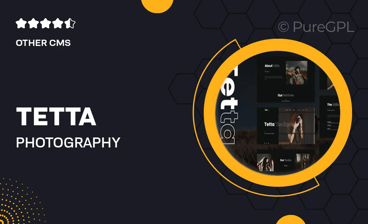 Tetta – Photography & Portfolio Elementor Template Kit