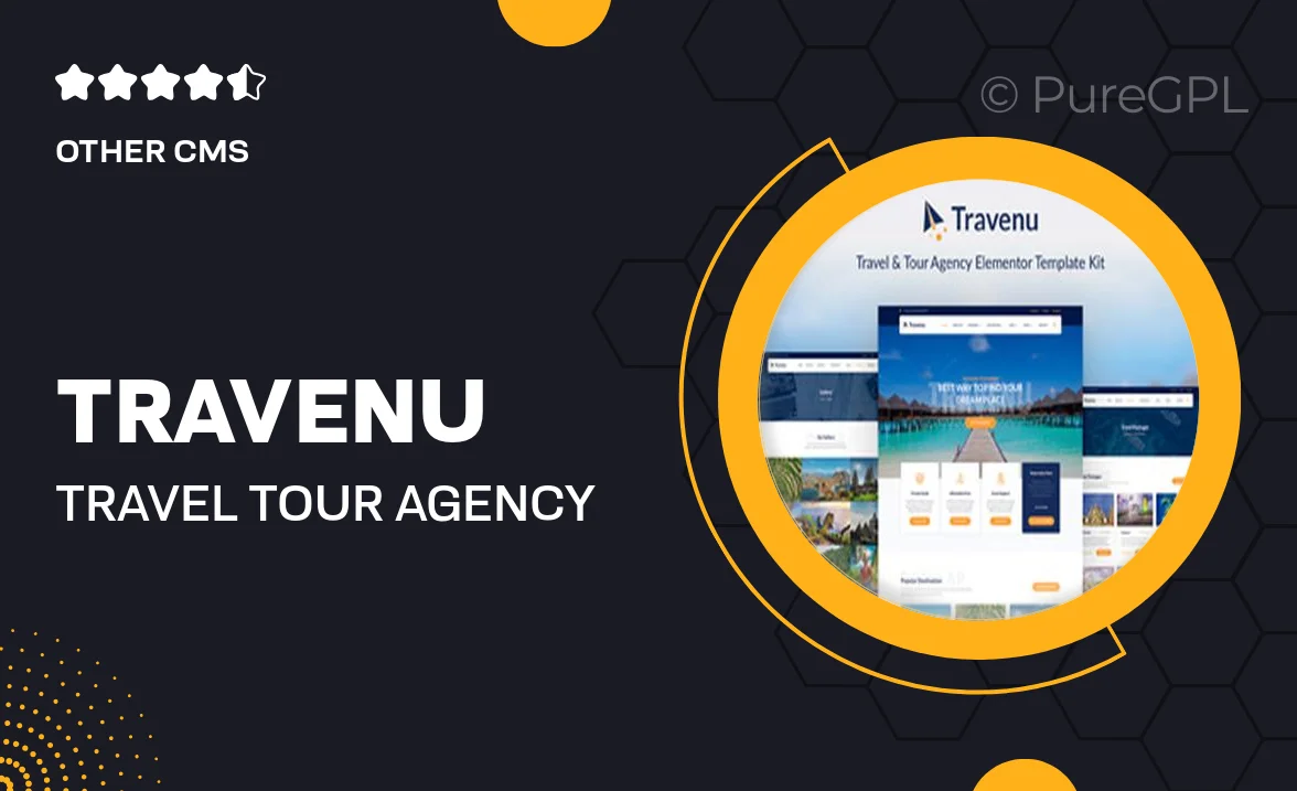 Travenu – Travel & Tour Agency Elementor Template Kit