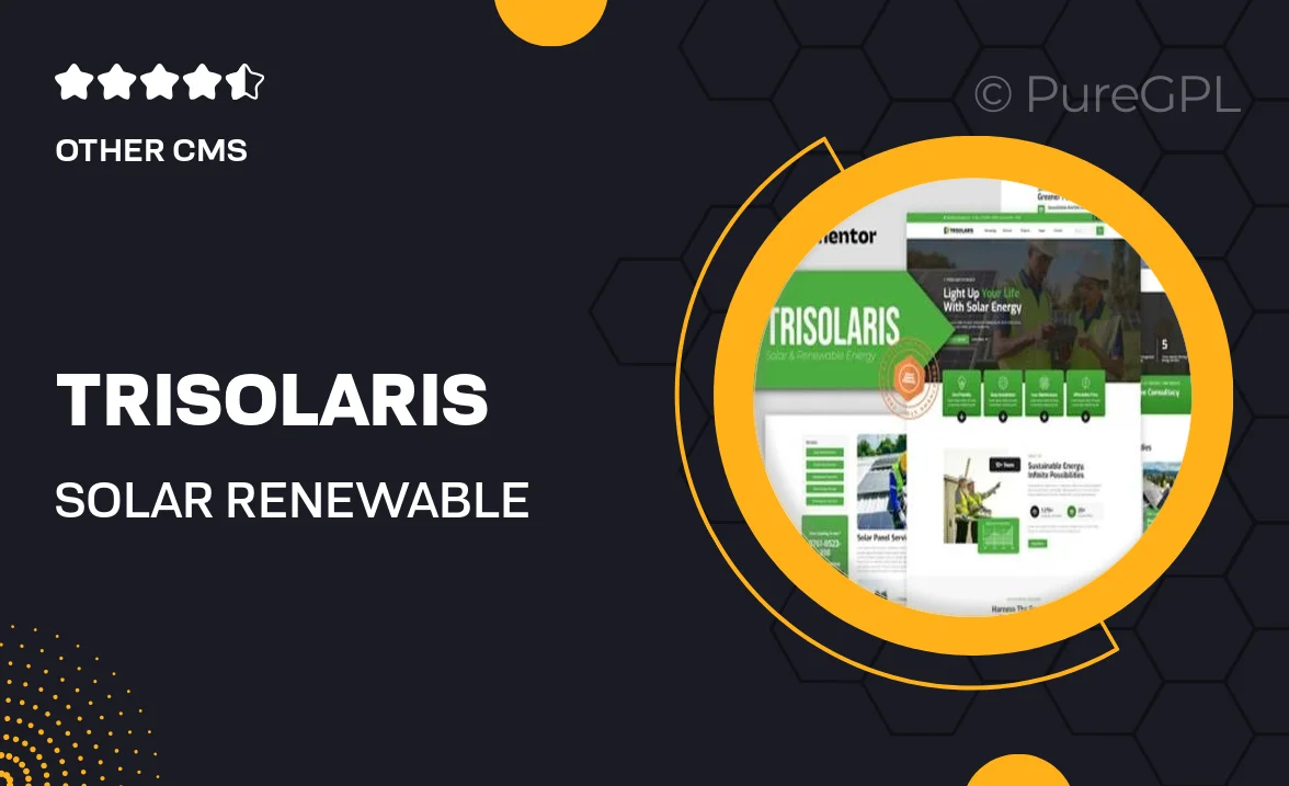 Trisolaris – Solar & Renewable Energy Elementor Template Kit