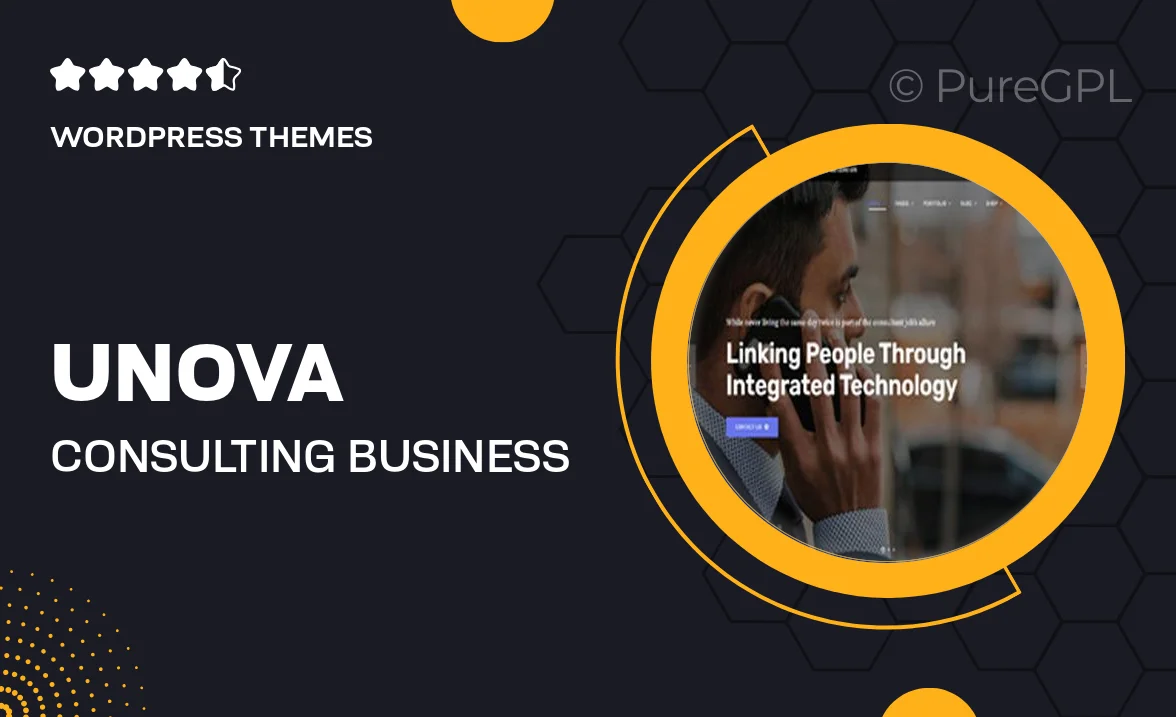 Unova – Consulting Business WordPress Theme