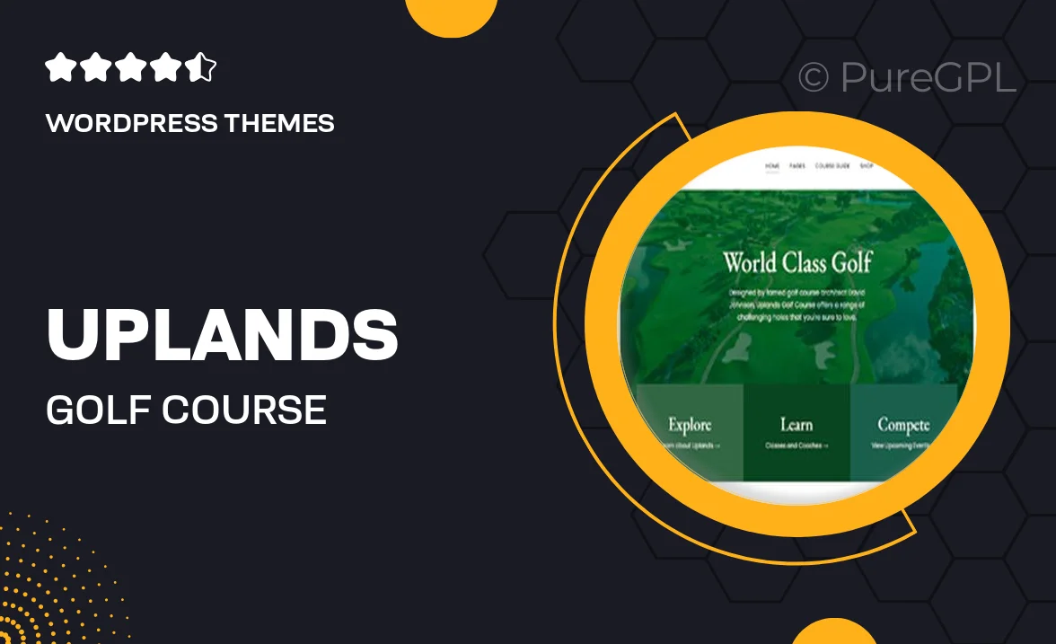 Uplands – Golf Course WordPress Theme