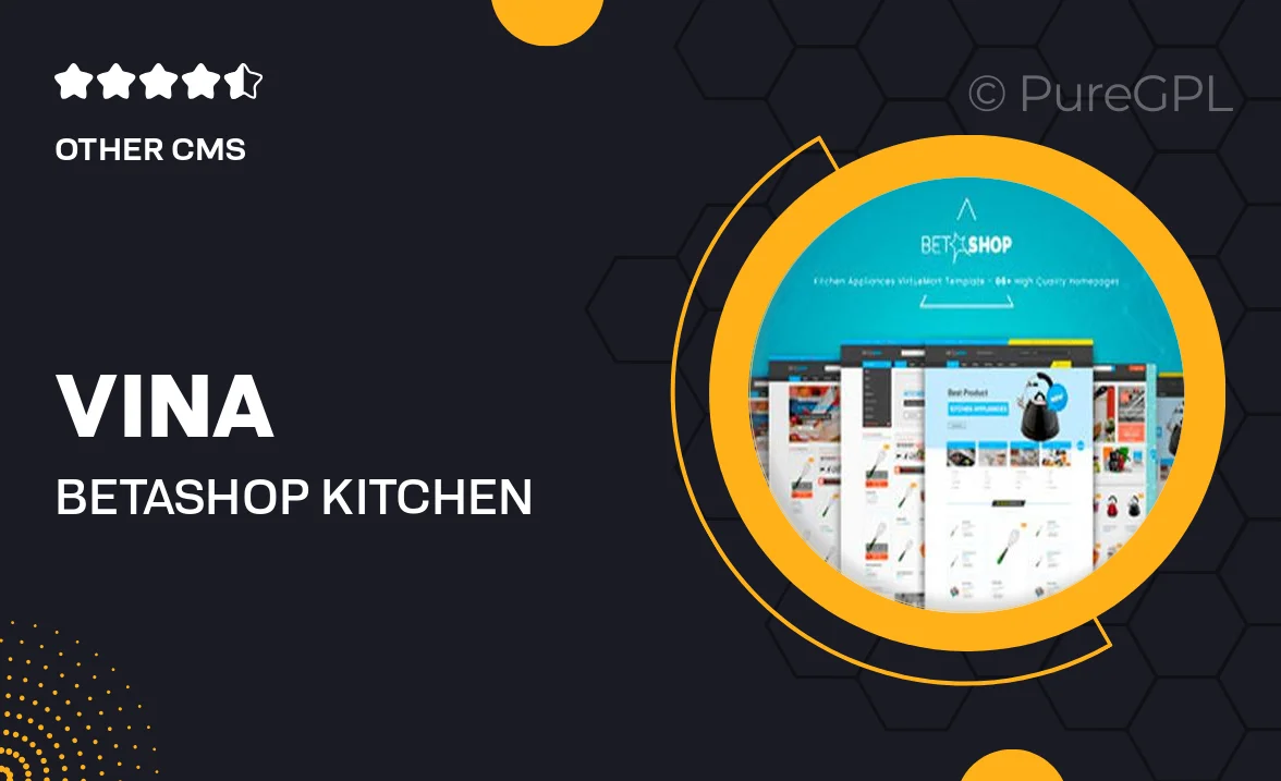 Vina BetaShop – Kitchen Appliances VirtueMart Joomla Template