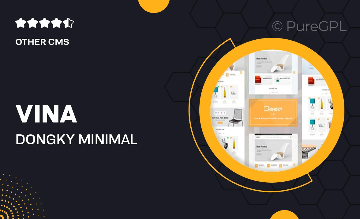 Vina Dongky – Minimal VirtueMart Joomla Template