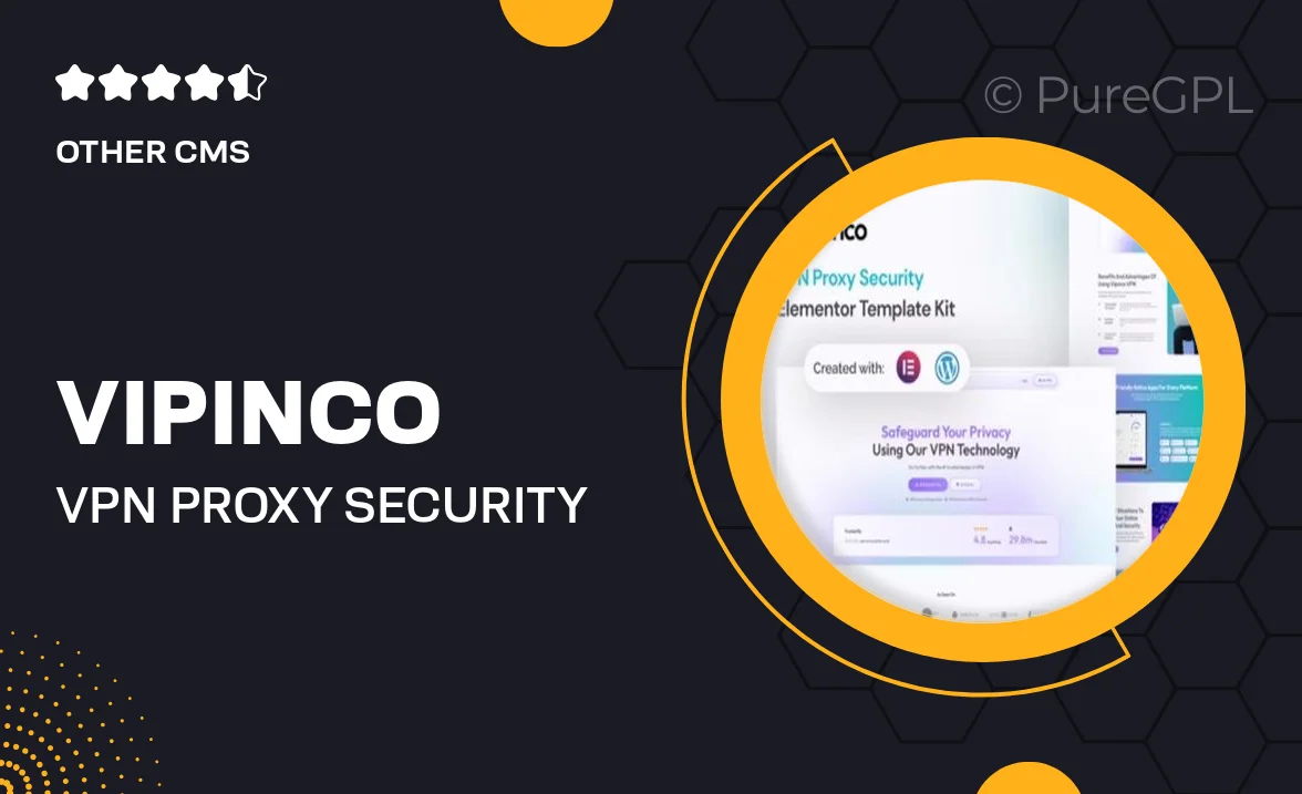 Vipinco – VPN Proxy Security Elementor Pro Template Kit