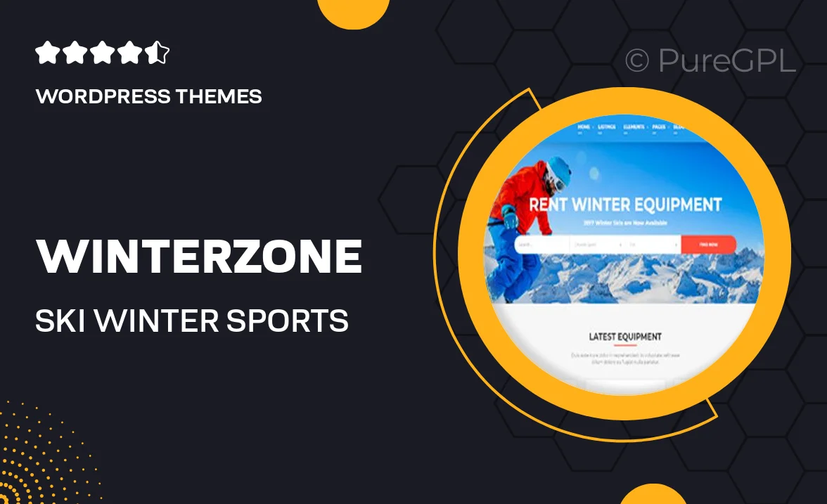 WinterZone – Ski & Winter Sports WordPress Theme