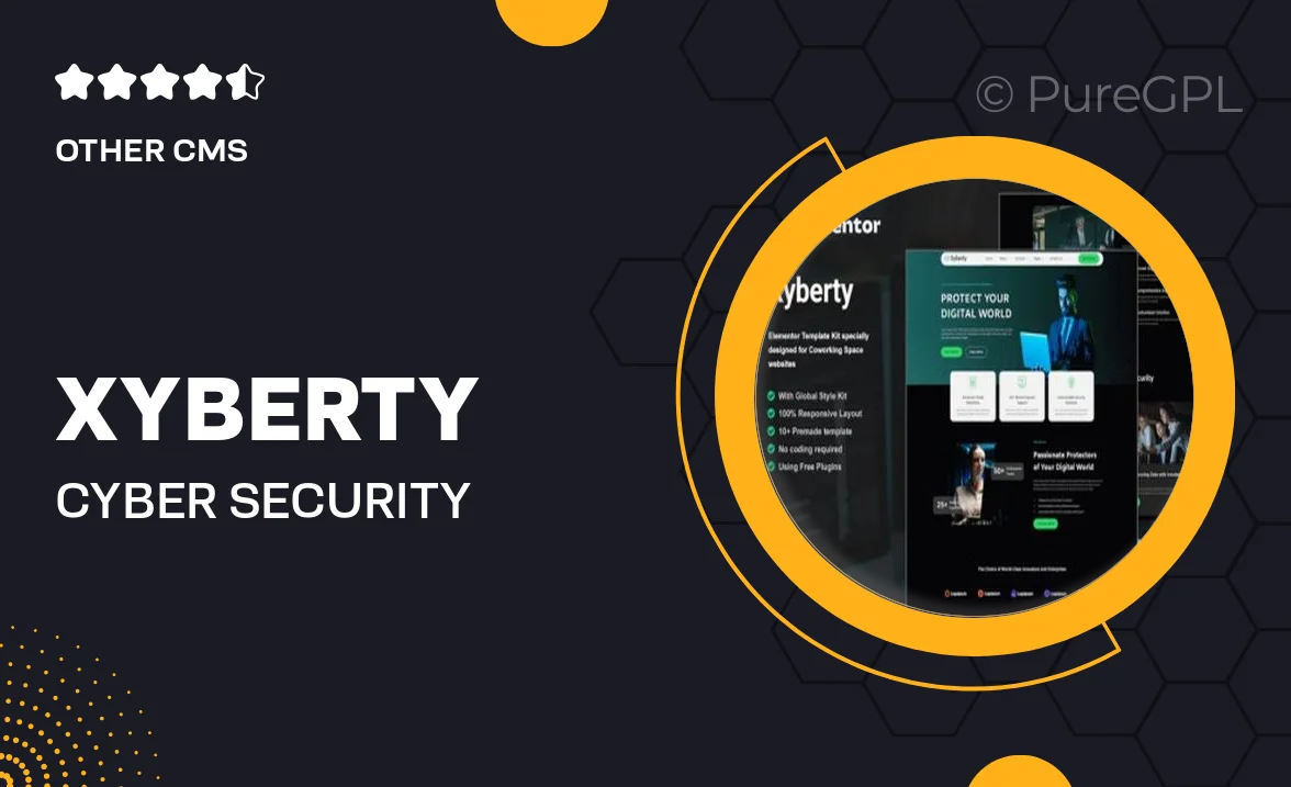 Xyberty – Cyber Security Elementor Template Kit