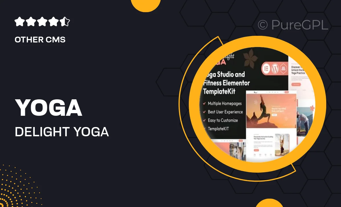 Yoga Delight – Yoga & Fitness Studio Elementor Template Kit