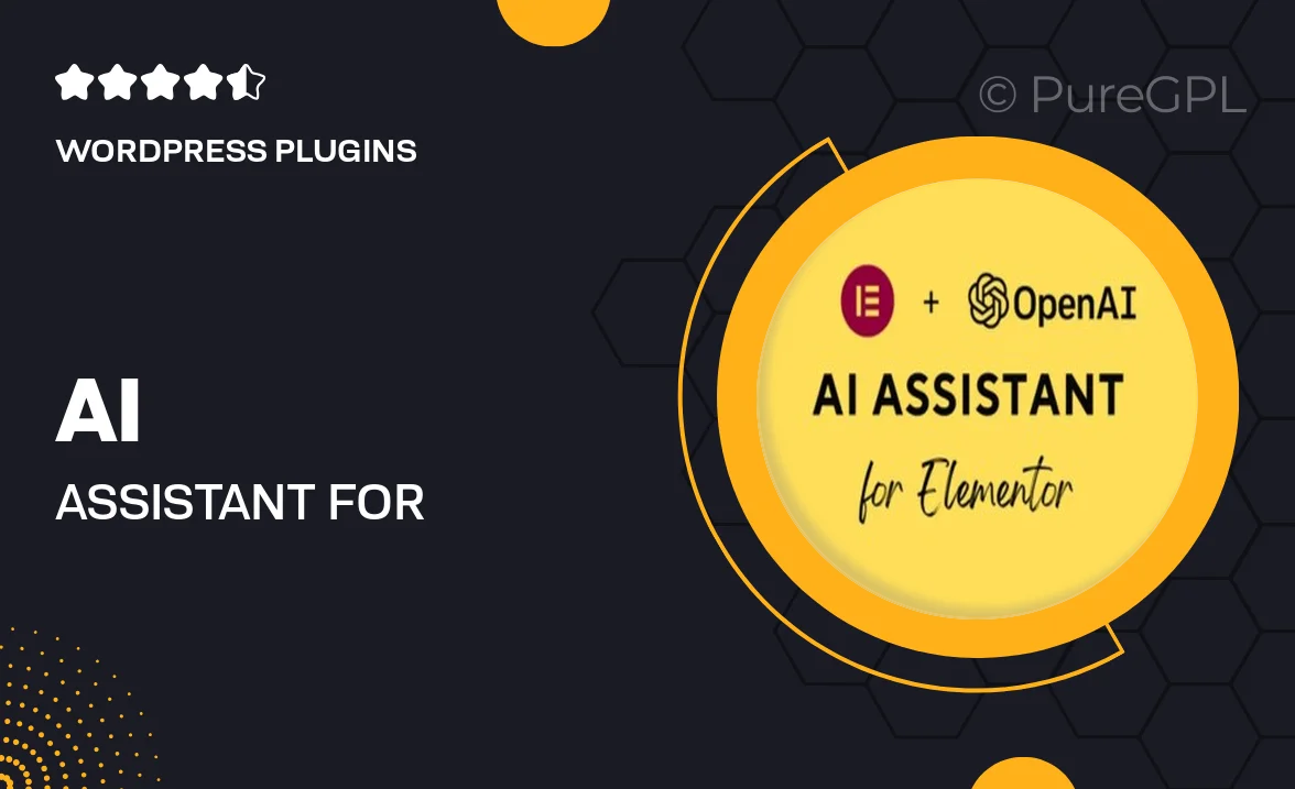 AI Assistant for Elementor – OpenAI GPT