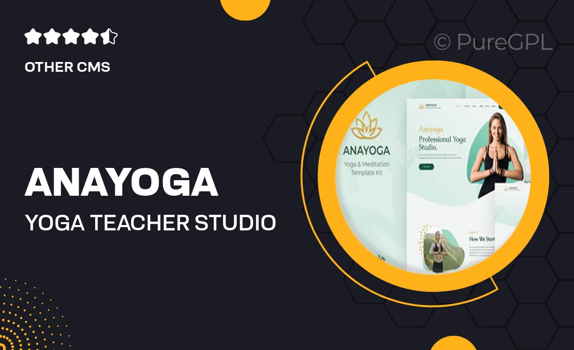 Anayoga – Yoga Teacher & Studio Elementor Template Kit