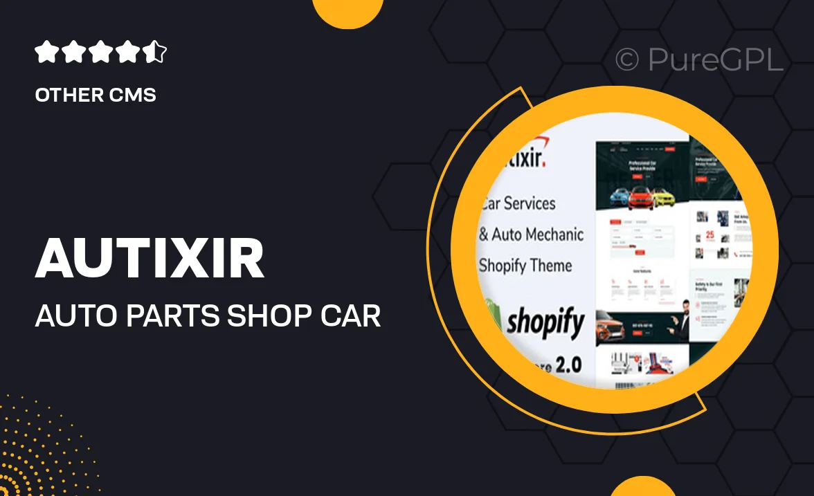 Autixir – Auto Parts Shop Car Accessories Shopify Theme OS 2.0