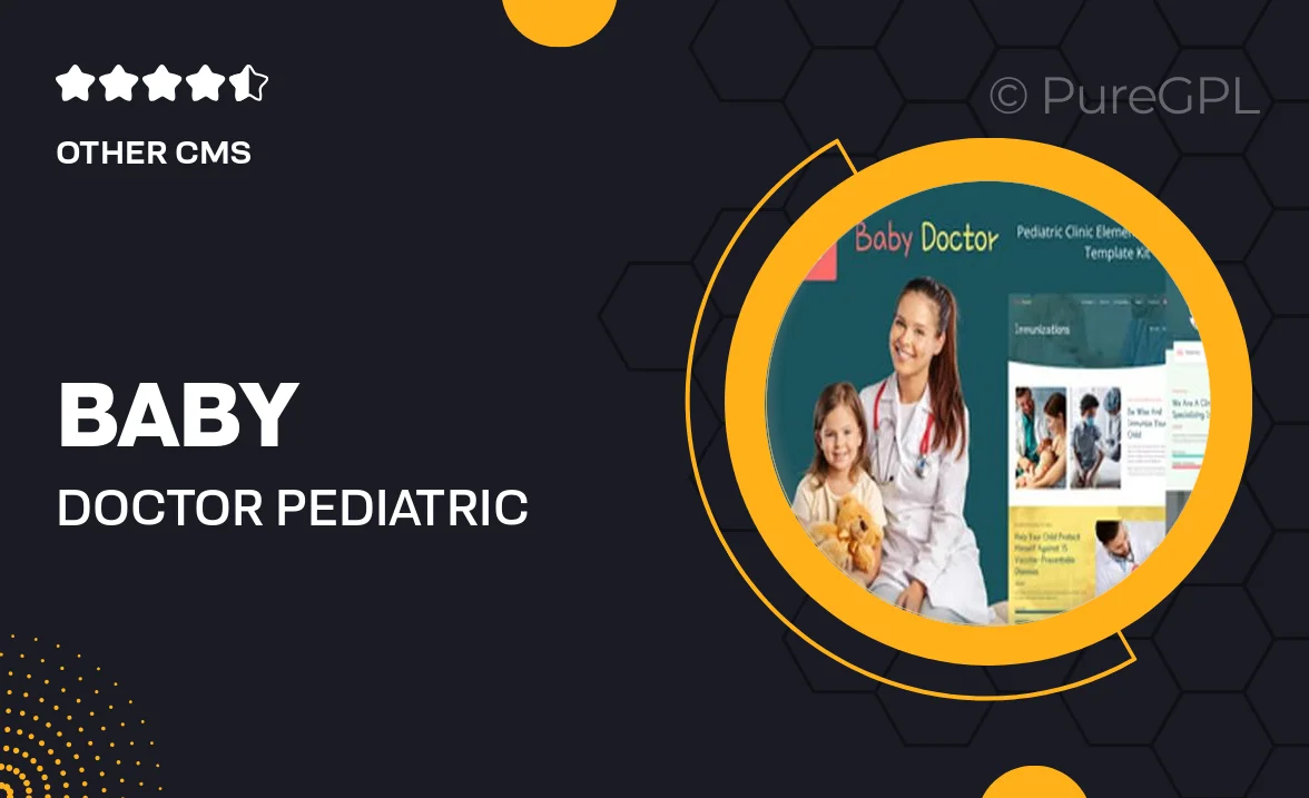 Baby Doctor – Pediatric Clinic Elementor Template Kit