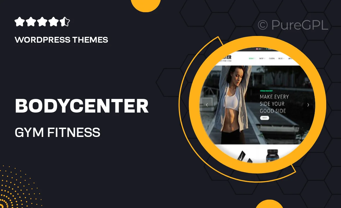 BodyCenter – Gym, Fitness WooCommerce WordPress Theme