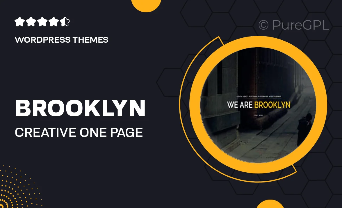 Brooklyn – Creative One Page Multi-Purpose Theme