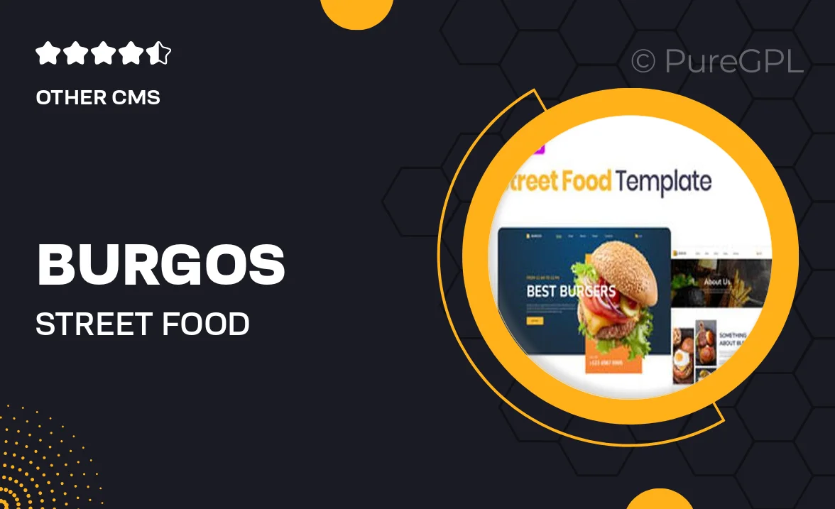 Burgos – Street Food Elementor Template Kit