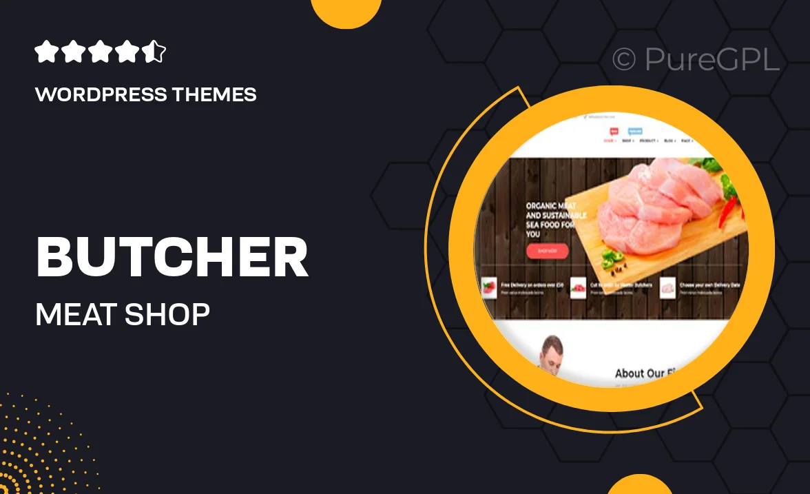 Butcher – Meat Shop WooCommerce WordPress Theme